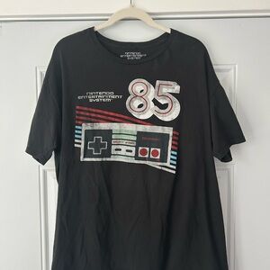 Nintendo Black Retro Console Graphic T-Shirt